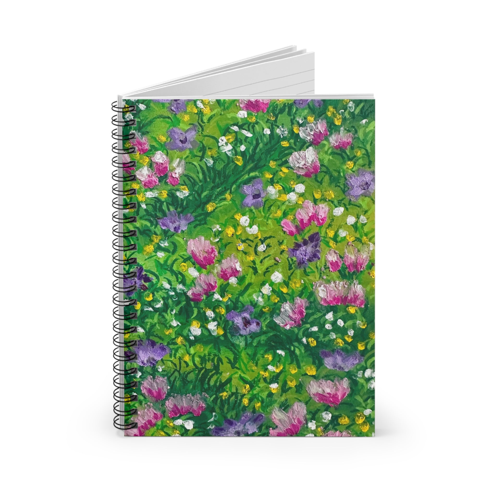 Pink & Purple Meadow Spiral Notebook