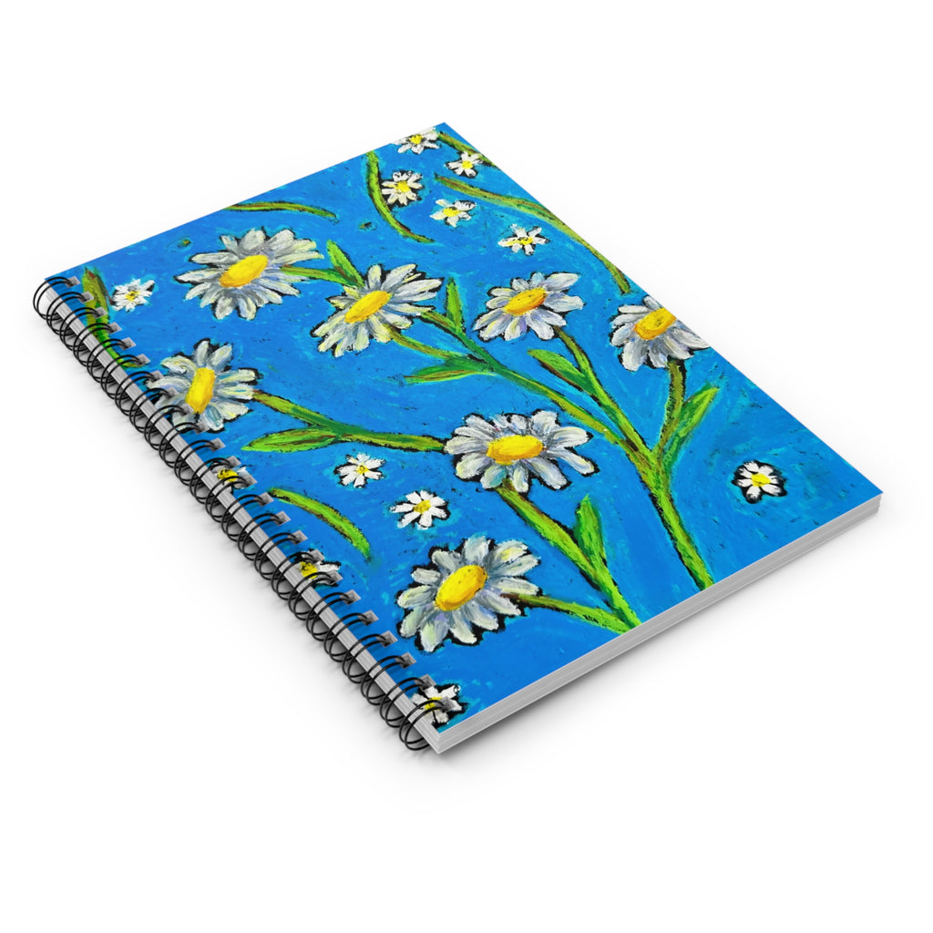 Daisy Spiral Notebook | Floral Journal | Lined for Writers | Cute Aesthetic Notebook | Gift for Her