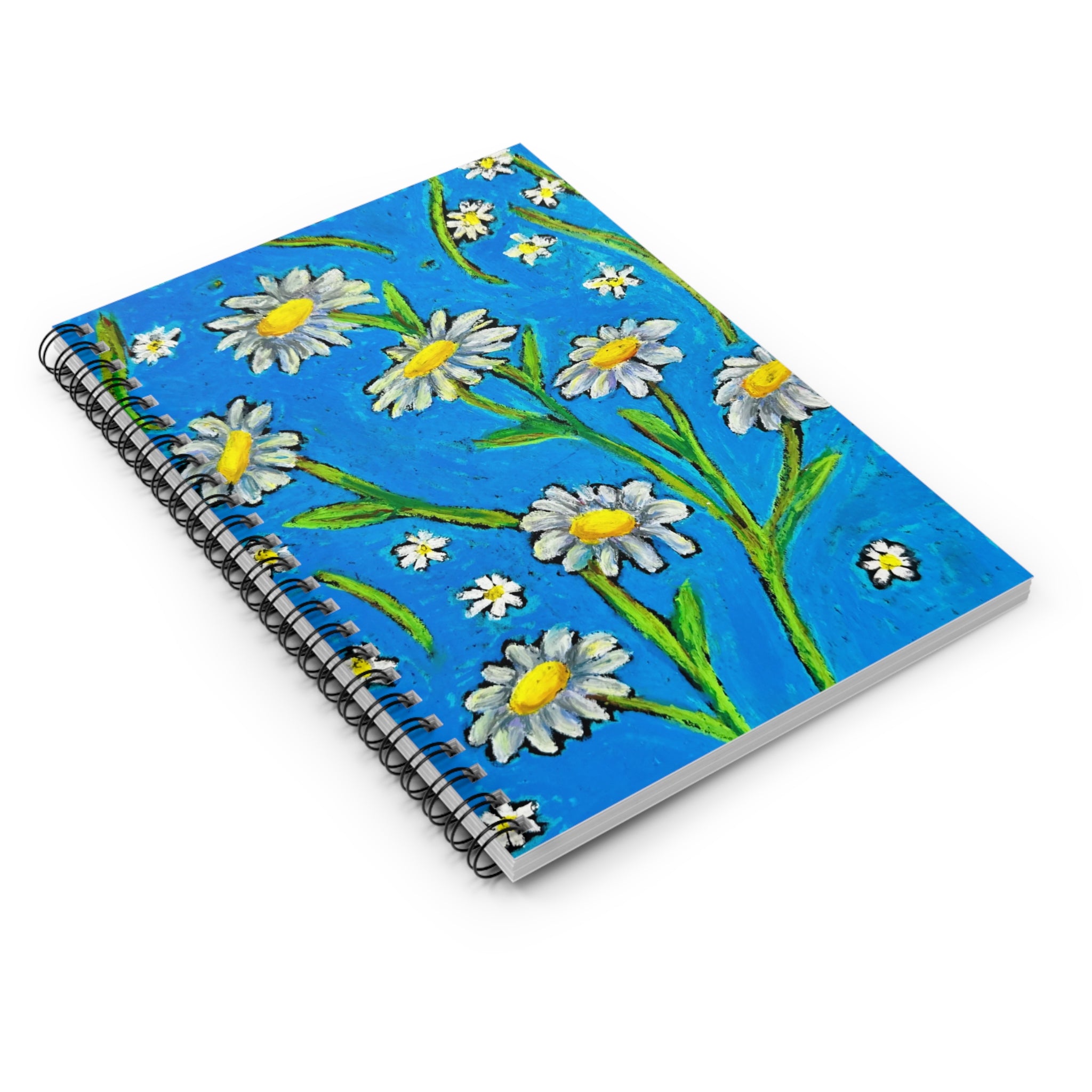 Daisy Spiral Notebook | Floral Journal | Lined for Writers | Cute Aesthetic Notebook | Gift for Her