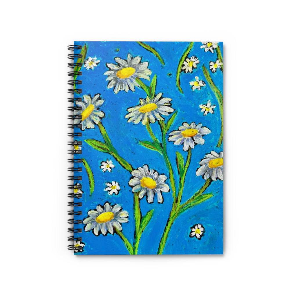 Daisy Spiral Notebook | Floral Journal | Lined for Writers | Cute Aesthetic Notebook | Gift for Her