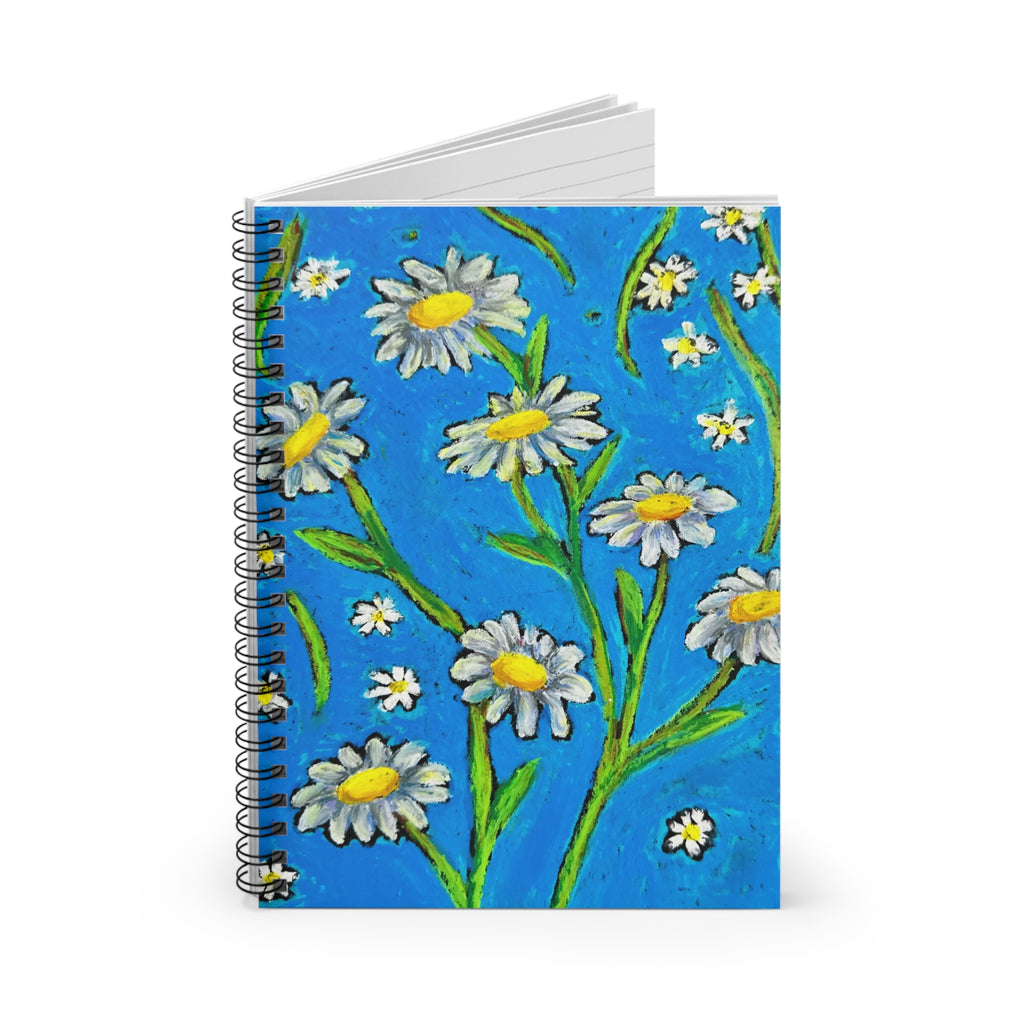 Daisy Spiral Notebook | Floral Journal | Lined for Writers | Cute Aesthetic Notebook | Gift for Her