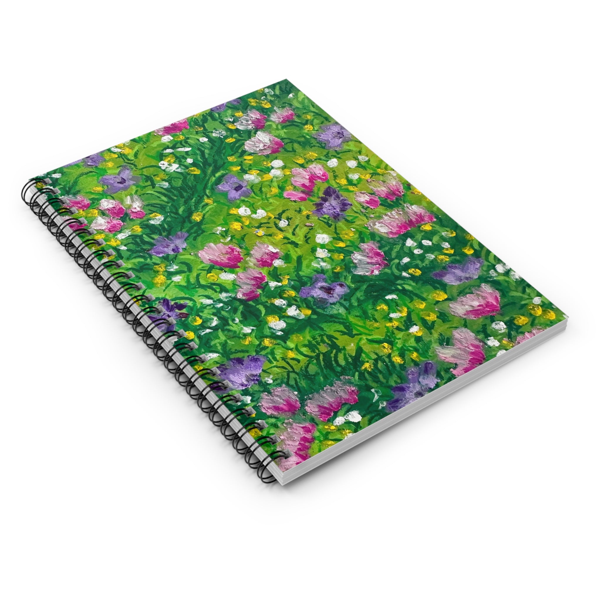 Pink & Purple Meadow Spiral Notebook