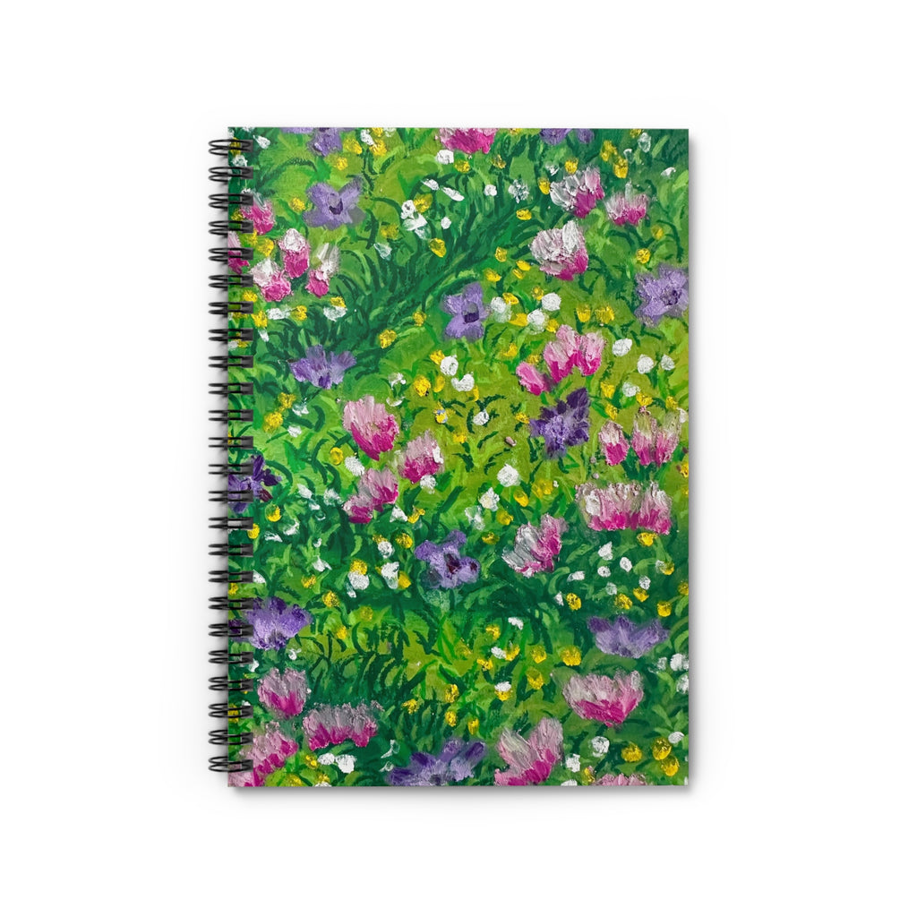 Pink & Purple Meadow Spiral Notebook