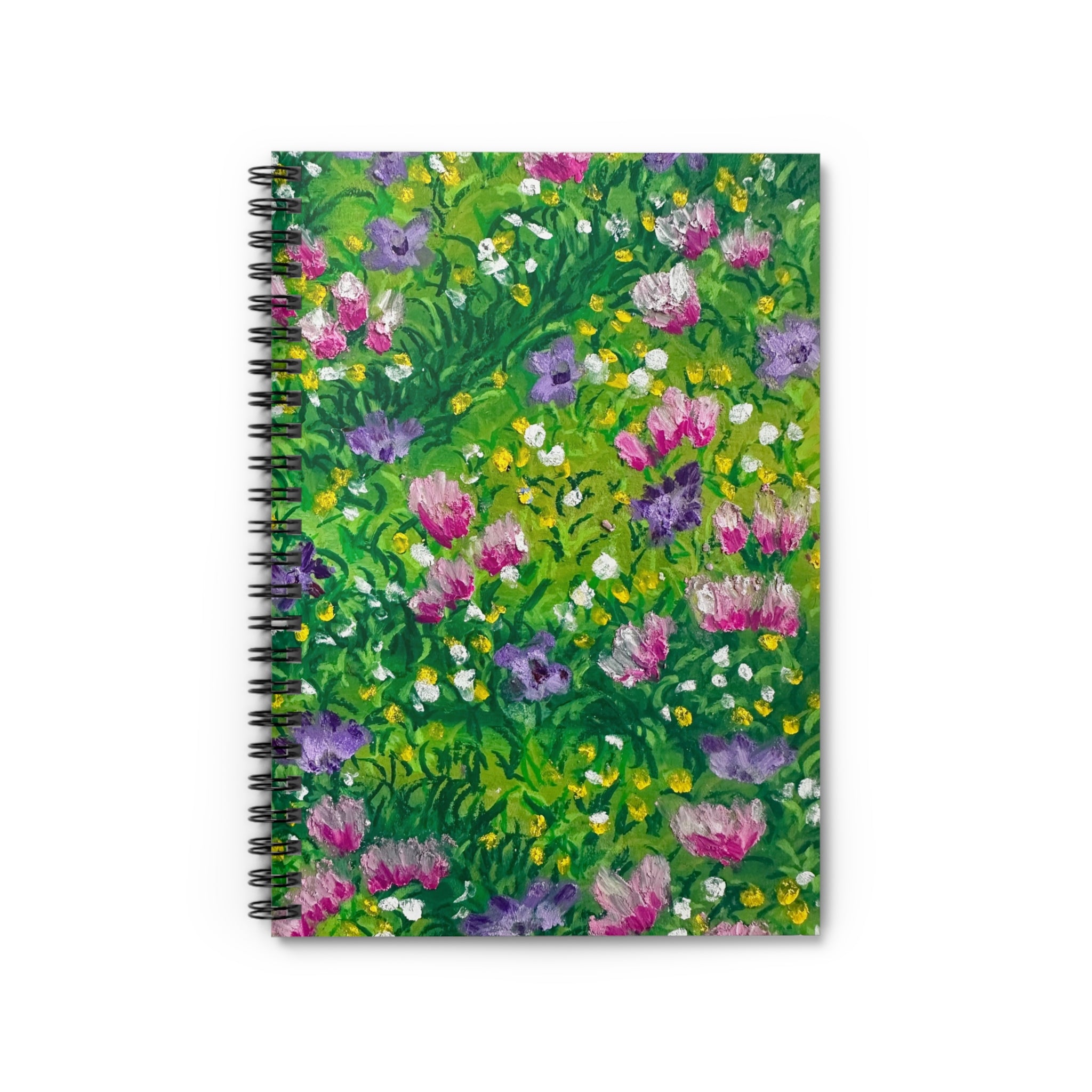 Pink & Purple Meadow Spiral Notebook