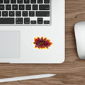 Fire Dahlia Die-Cut Sticker