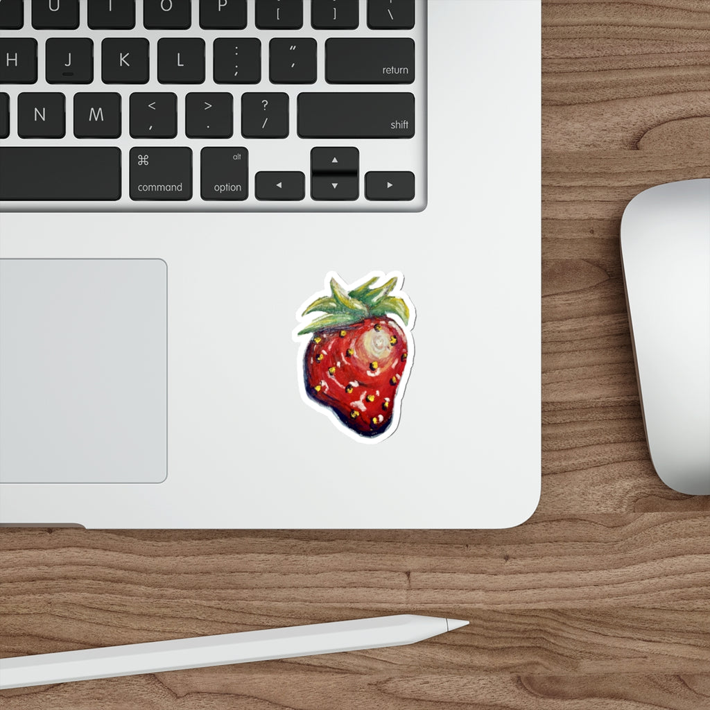 Strawberry Die-Cut Sticker
