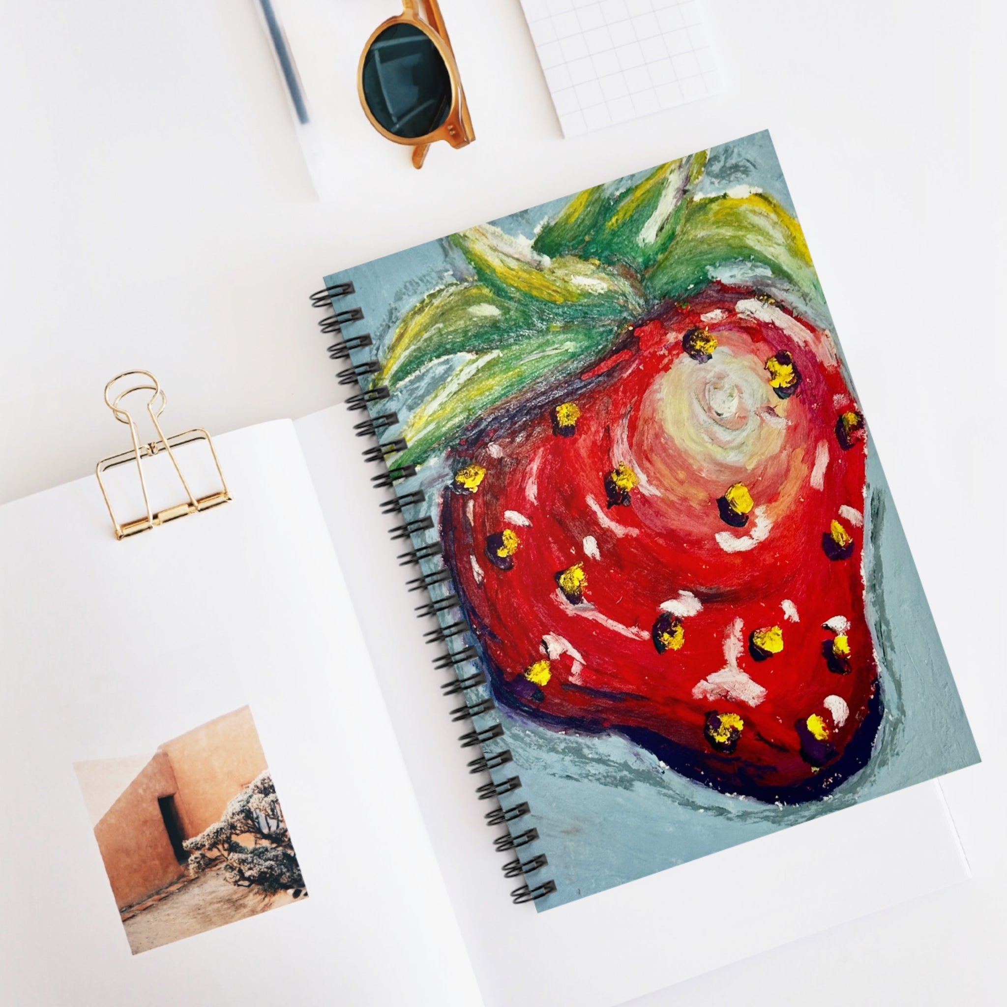 Strawberry No. 1 Art Spiral Notebook